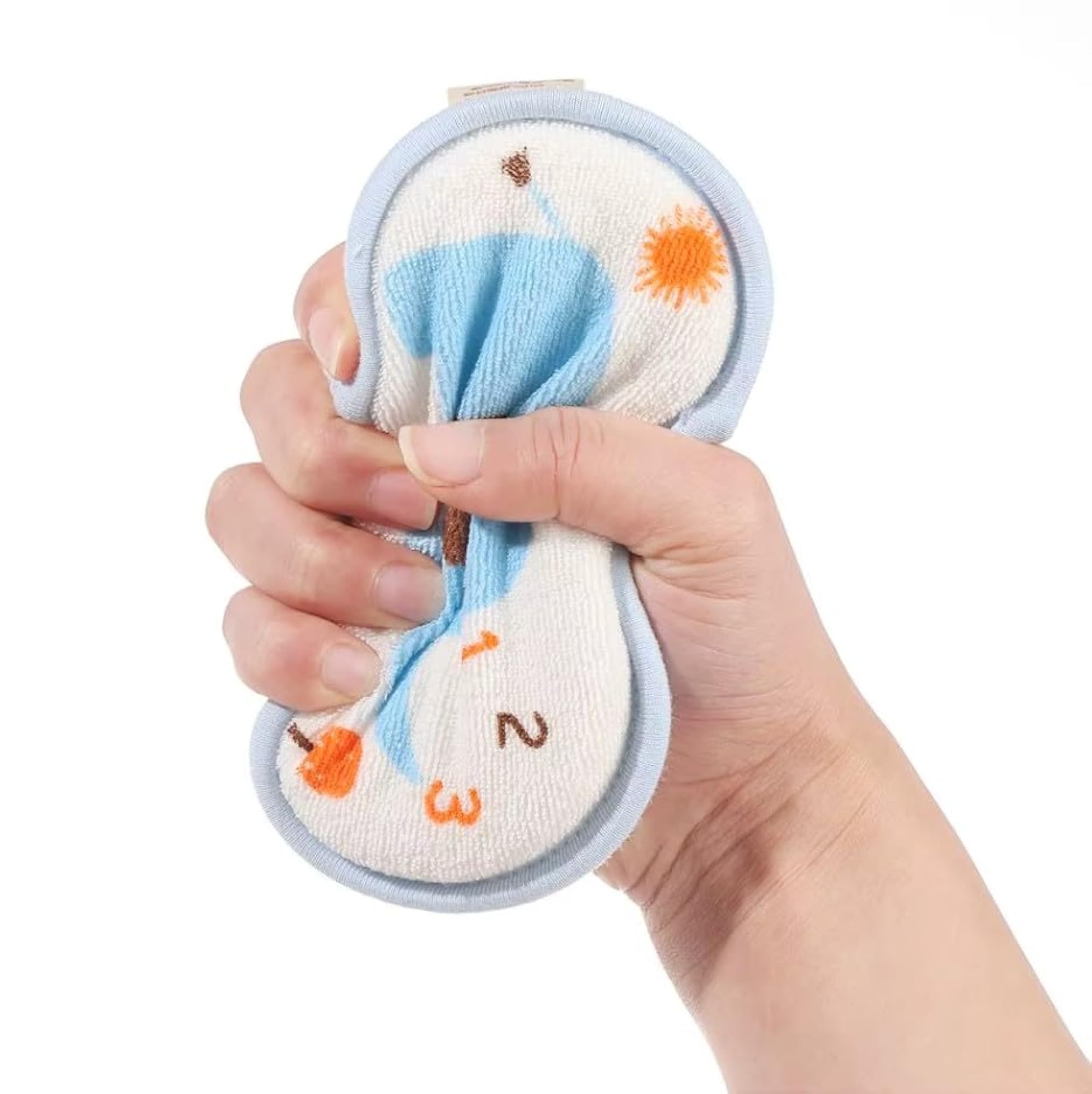 Baby Bathing Sponge Soft Cartoon Bath Scrubber, 2 PCS